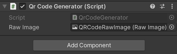 Binding the image to the QR code generator script